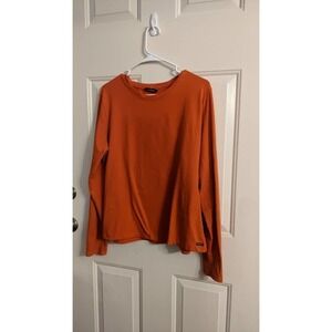Athleta Long Sleeve Shirt Orange XL